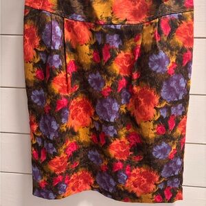 Liz Claiborne Multicolor Floral Skirt